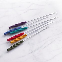 0823303 Fondue Forks w/ Silicone Ha