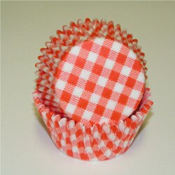 450C-GI-OR Gingham Orange Baking Cu