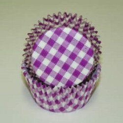 450C-GI-PU Gingham Purple Baking Cu