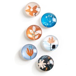 473774 Floral Glass Magnet