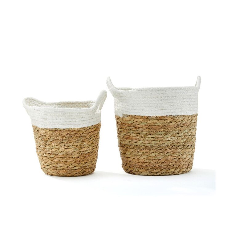 723225 Grass Paper Rope Baskets Set