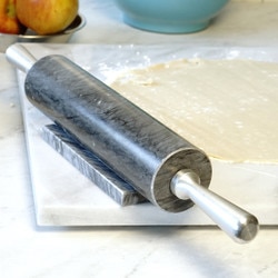 GRY10 Gray Marble Rolling Pin w/ St