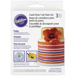 417-2575 Gum Paste Poppy Cut-Outs S