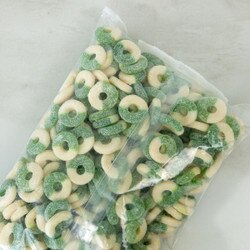 50128 Gummi Apple Rings - 5 Lb. Bag