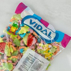 1336 Gummi Tropical Frogs - 2.2 Lb.