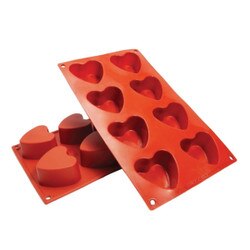 SBM040 Heart Shaped 3 Oz. Silicone