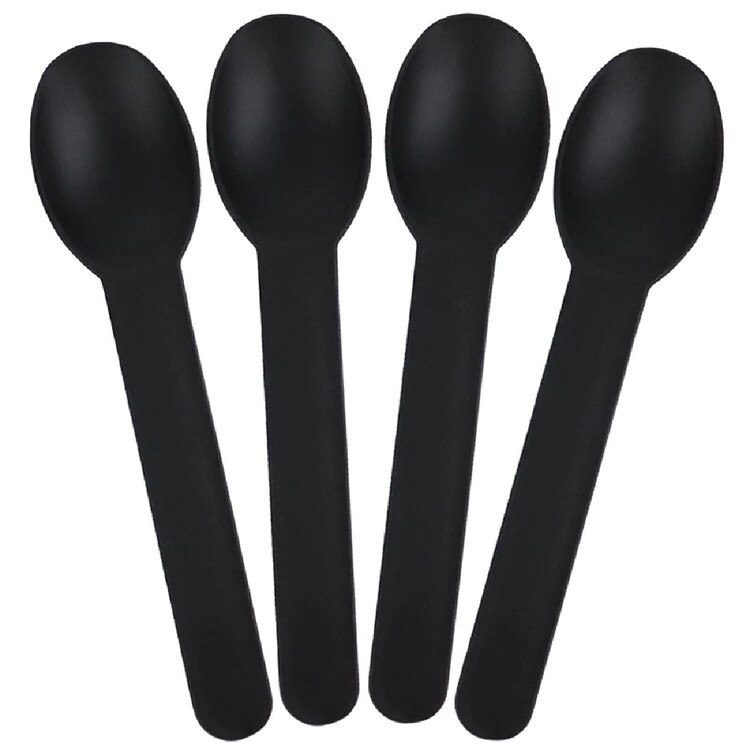 65018 Heavy Duty Plastic Spoons- Bl