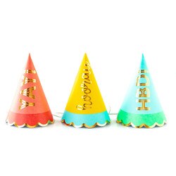 HBD708 Hip Hip Hooray Party Hats