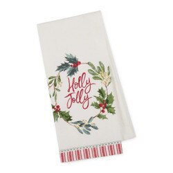 754853 Holly Jolly Wreath Dish Towe