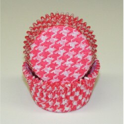 450CHT-R Houndstooth-Red-Baking-Cup