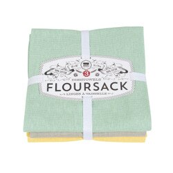 Now Designs Flour Sack Dish Towels - Gray White Moonstruck