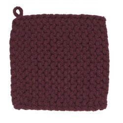 2119619 Knit Pot Holder - Wine
