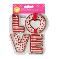 2308-3856 LOVE Cookie Cutter Set -