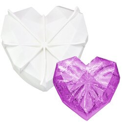SBM2651 Large Diamond Heart Silicon