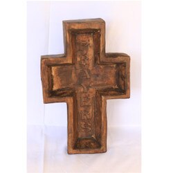LWC Large Wood Cross Engraved