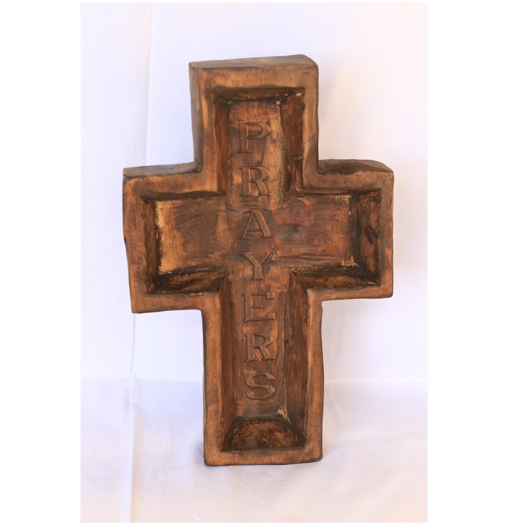 LWC Large Wood Cross Engraved
