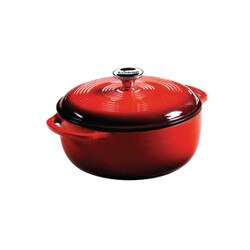EC4D43 Lodge 4.5 QT Red Dutch Oven