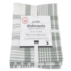 2016422 London Gray Jumbo Dishtowel