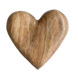 DA8819 Mango Wood Carved Heart