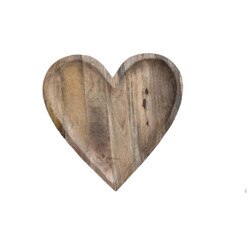 DF9500 Mango Wood Heart Shaped Bowl