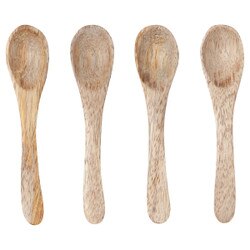HSV1267D Mango Wood Mini Spoons Set