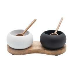 AH2118 Mango Wood Tray with Bowls