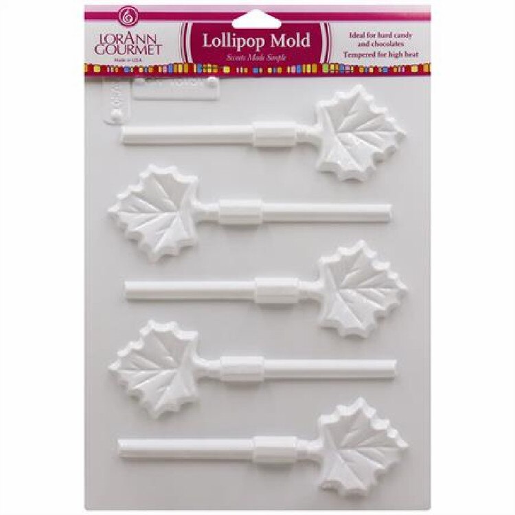 5539 Maple Leaves Sucker Candy Mold