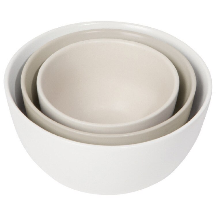 L153002 Matte White Prep Bowl Set