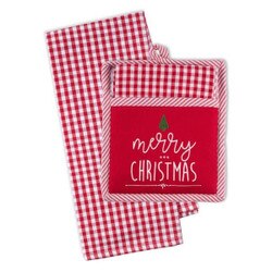 752042 Merry Christmas Towel/Pot Ho