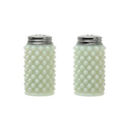 DF3222 Milk Glass Salt and Pepper S