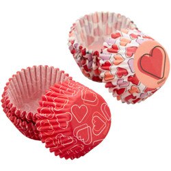 415-0-0615 Mini Hearts Baking Cups