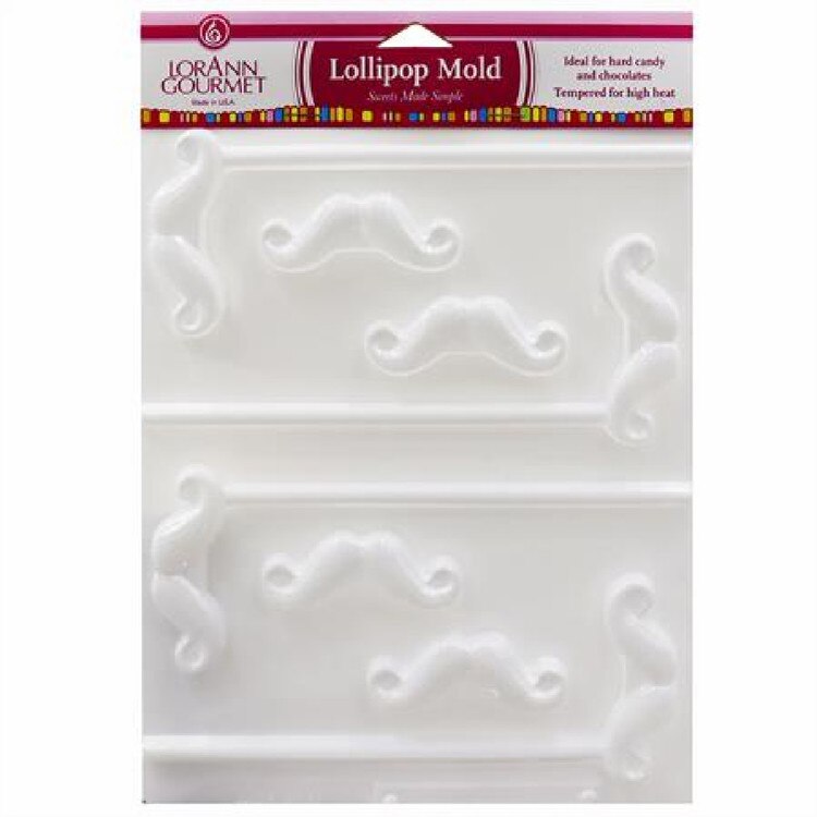 5578 Mustache Sucker Candy Mold