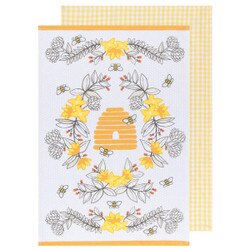 2232077 Bee Teatowels - Set of 2