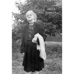 73006 Old People Greeting Card