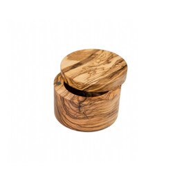 6226 Olive Wood Salt Box with Swive