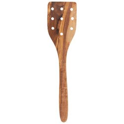 HKU2470D Olive Wood Strainer Spatul