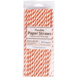 051166 Orange/ White Stripe Jumbo P