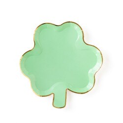 SPD840 Pastel Clover Shaped Plates