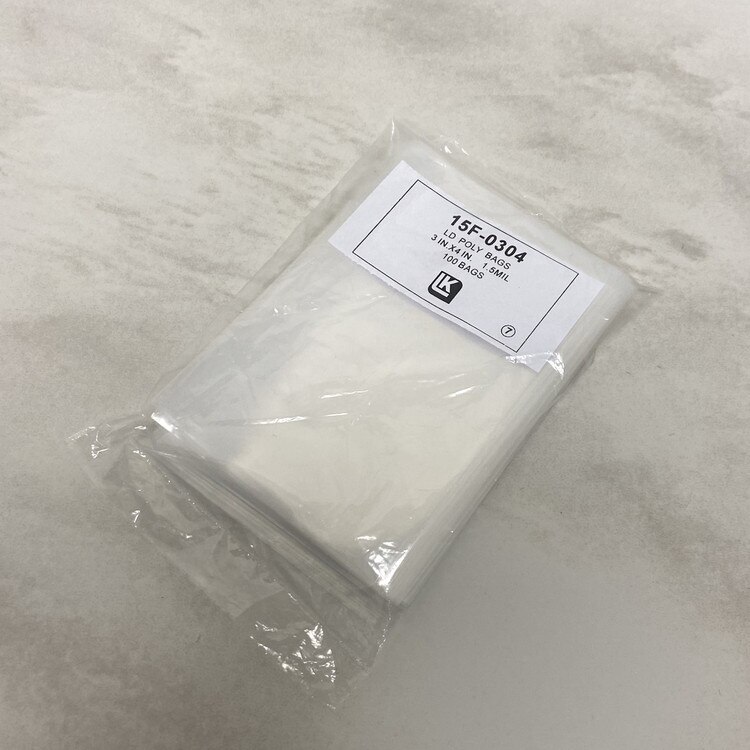 15F-0304 Plastic 3" x 4" Sucker Bag
