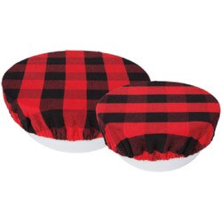 2023042 Red Buffalo Bowl Cover- Set
