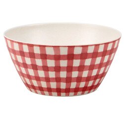 116660 Red Gingham Small Bowl