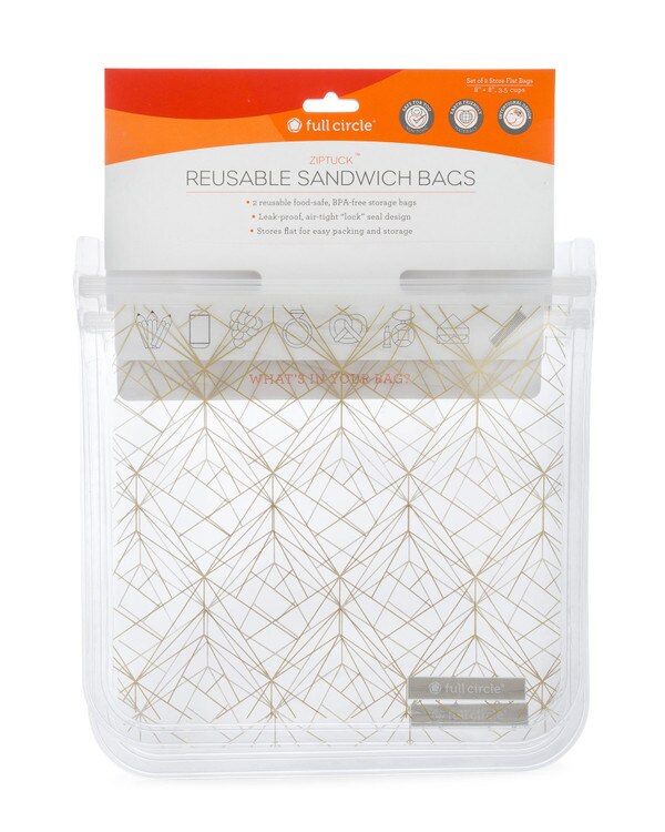FC16342GT Reusable Sandwich Bags -