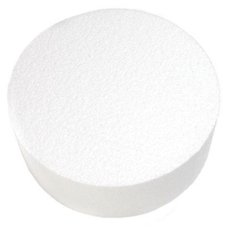 Round Styrofoam Cake Dummies 6x3