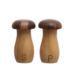 AH3105 Rubberwood & Walnut Mushroom