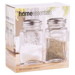 8996 Salt and Pepper Clear Glass