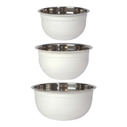 5205004 Set of 3 Mixing Bowls - Whi