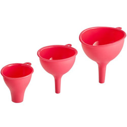 6072 Silicone 3-Piece Funnel Set
