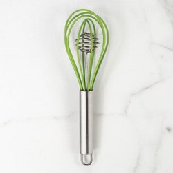 Cuisipro 10 Red Silicone Coated Flat Whisk