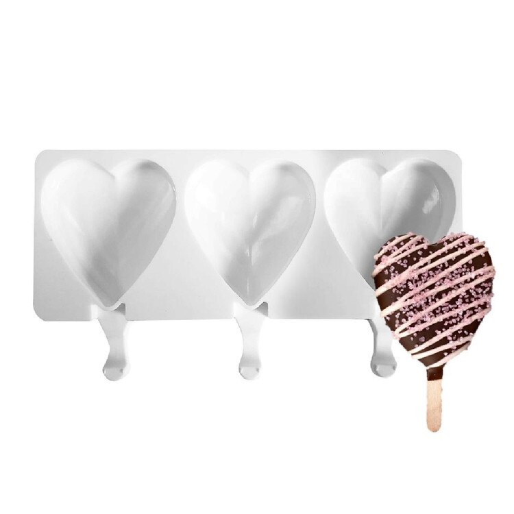 SIM002 Silicone Ice Pops Mold - Hea