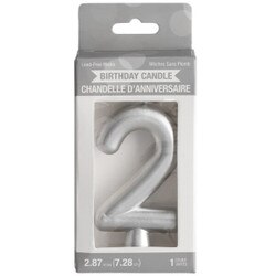 339965 Silver #2 Candle